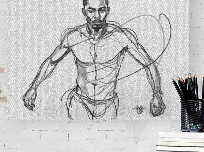 BWMosaicMale by Afro Glyph Gallery