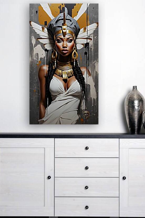 AbstractAfroLady by Afro Glyph Gallery