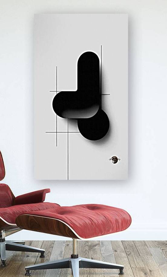 AbstractBlackandWhiteLine by Afro Glyph Gallery