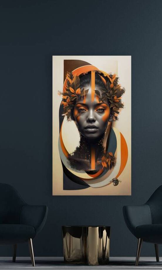 AbstractFlowerLady by Afro Glyph Gallery