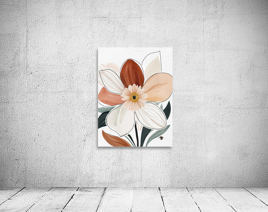 1BrownFlower Wall Preview