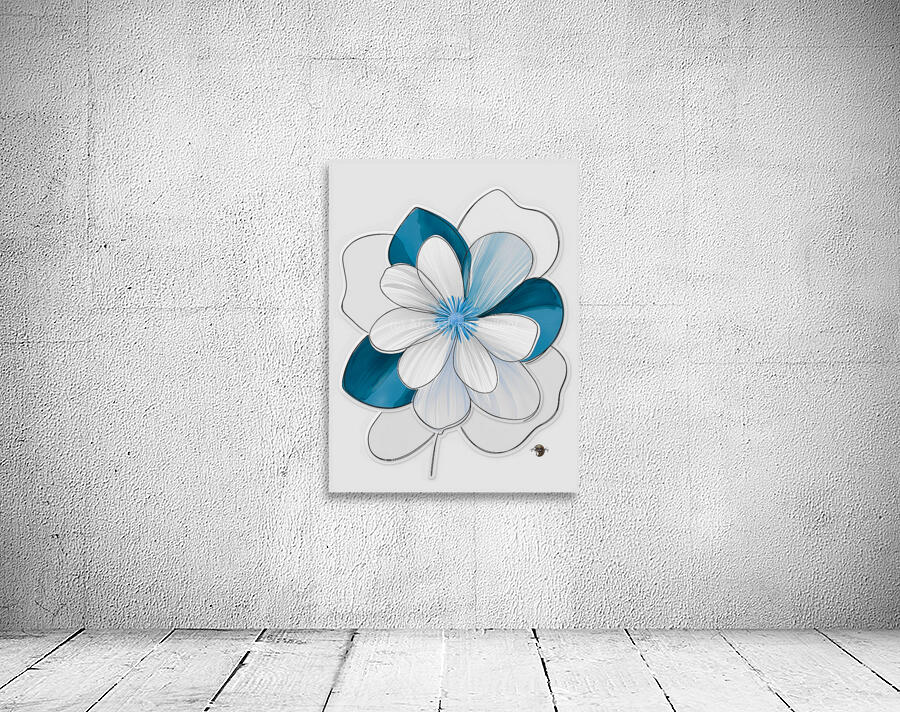 1BlueFlower Wall Preview