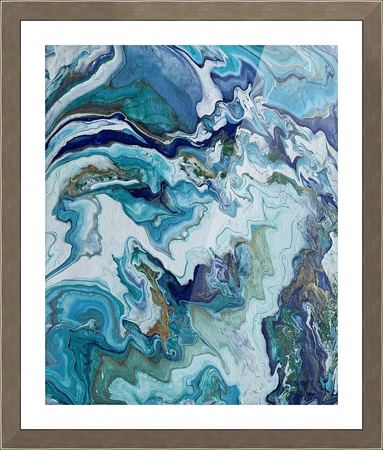 Mountains and Valleys Picture Frame print