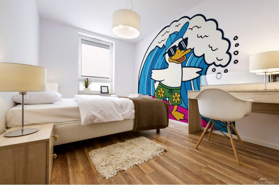 surf day Mural print