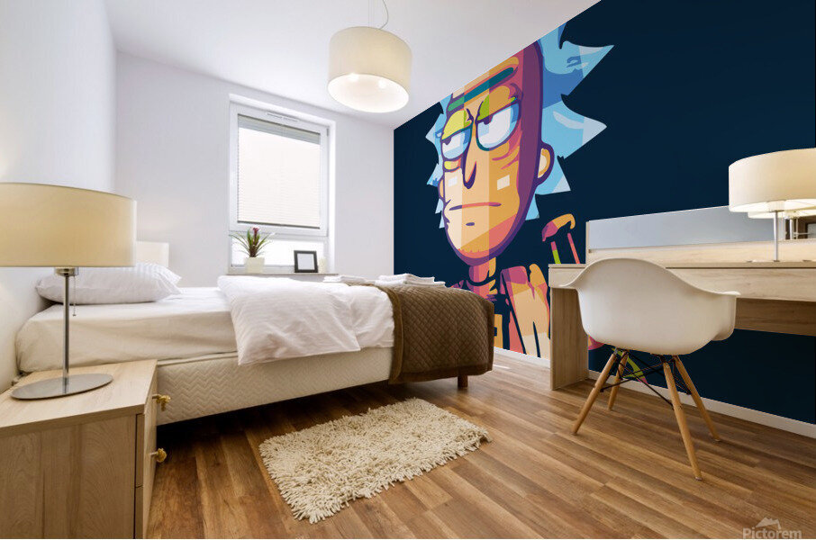 rick and morty Mural print