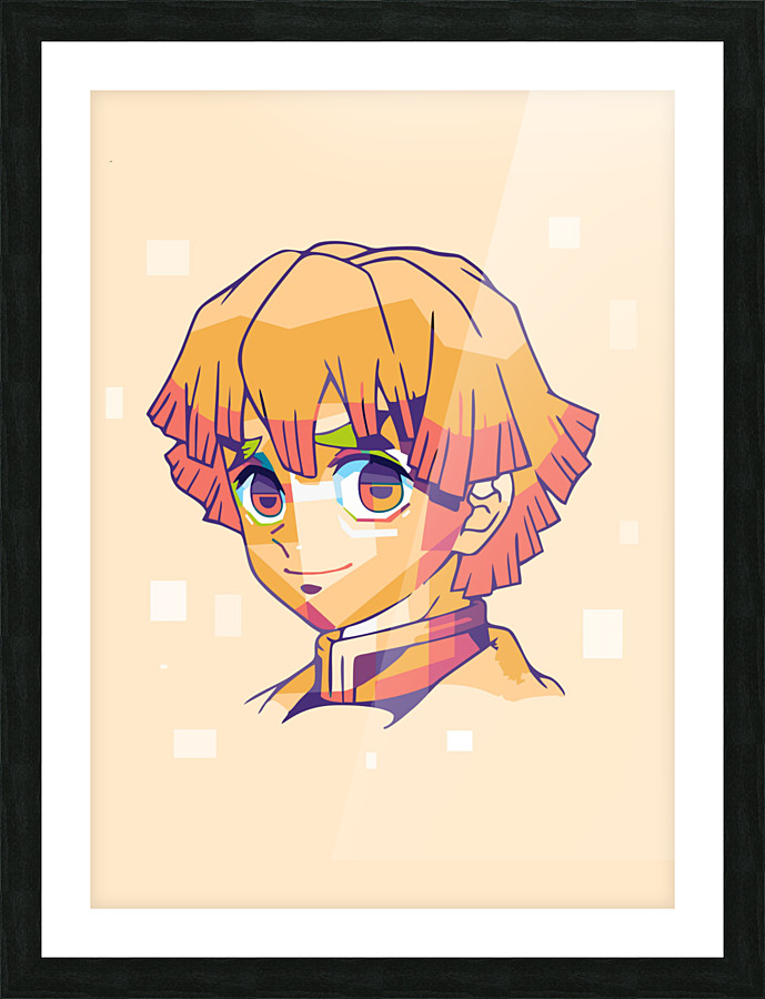 Zenitsu agatsuma Picture Frame print