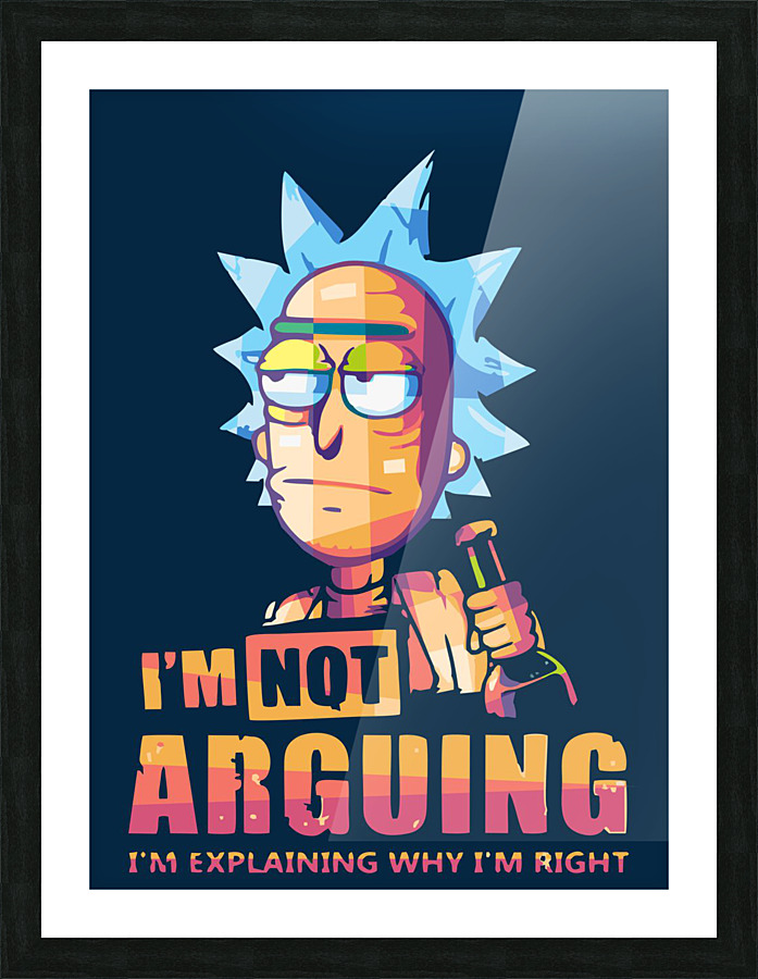 rick and morty Picture Frame print