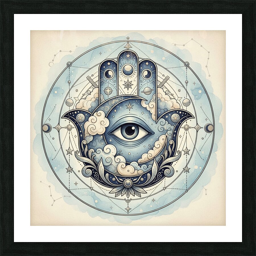 Moon Guardian Eye Picture Frame print