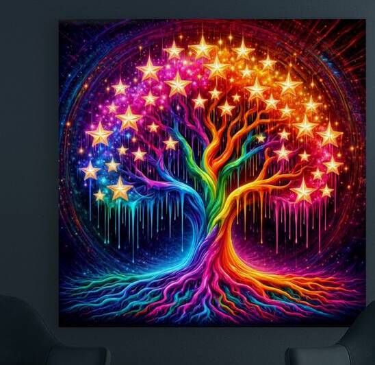 Psychedelic Tree of Life Wall Art by Simply With Love M S