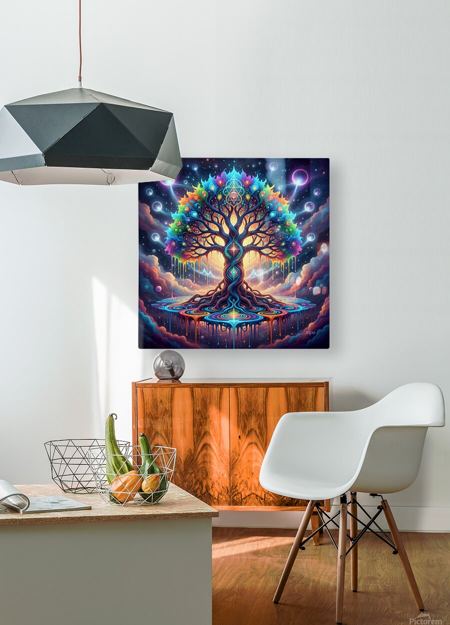 Vibrant Cosmic Tree of Life Art | Psychedelic Trippy Aesthetic by ...