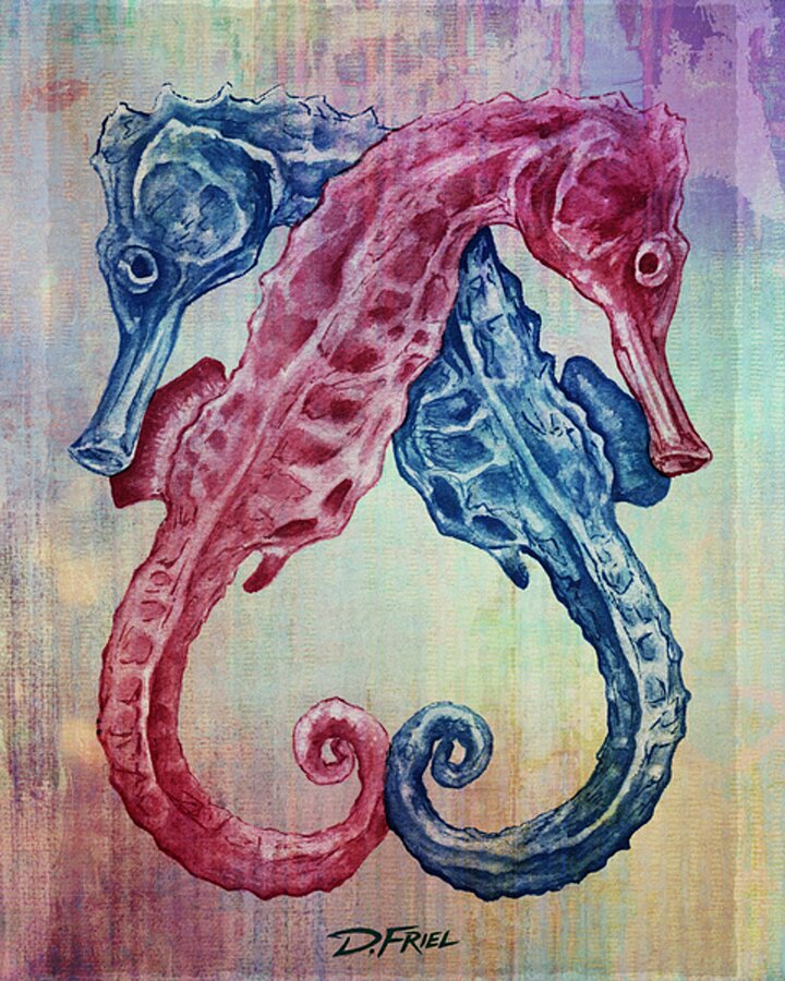 Ocean Lover Seahorse Cadre photo