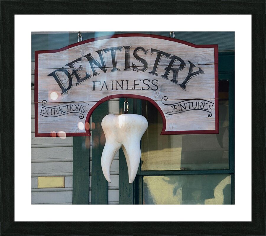 Dentistry Logo Design Picture Frame print