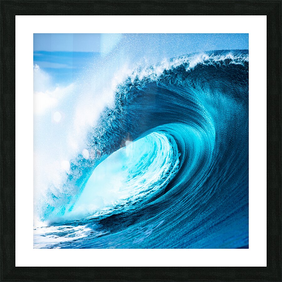 Big_Blue square Picture Frame print