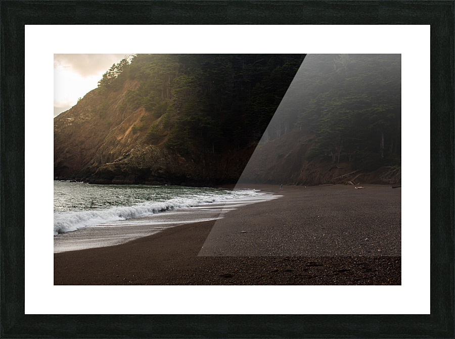 Black_Sand_Beach Picture Frame print