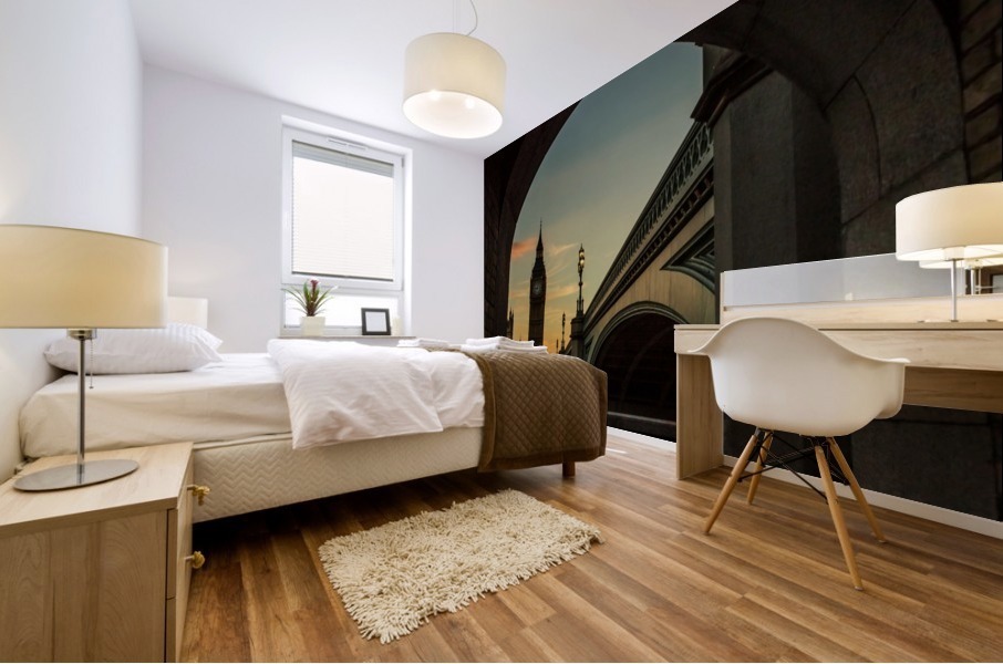 Big Ben Sunset Mural print