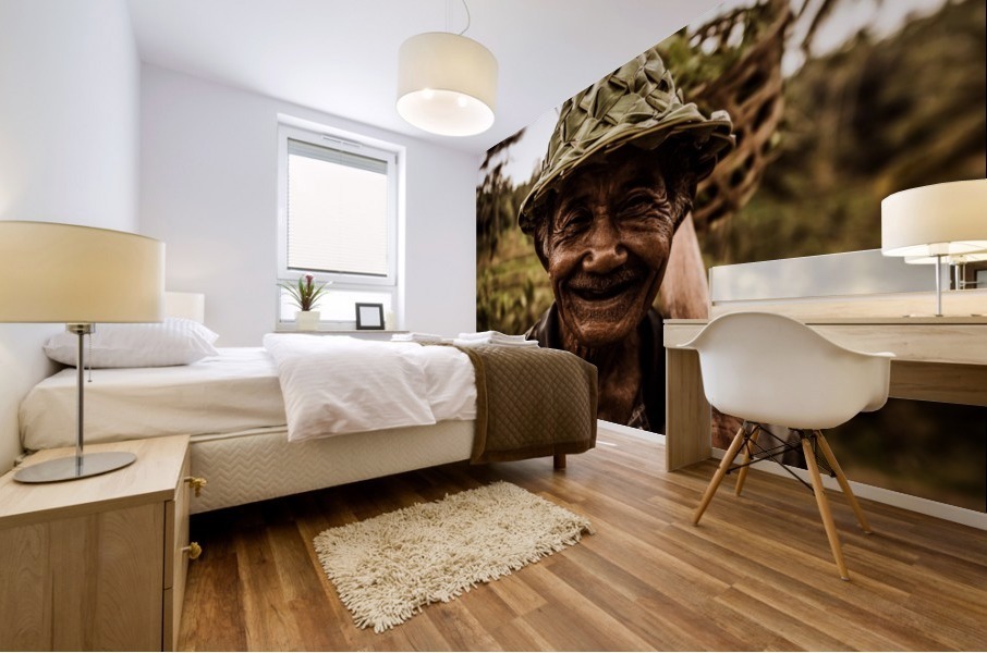 Rice Field Worker Mural print