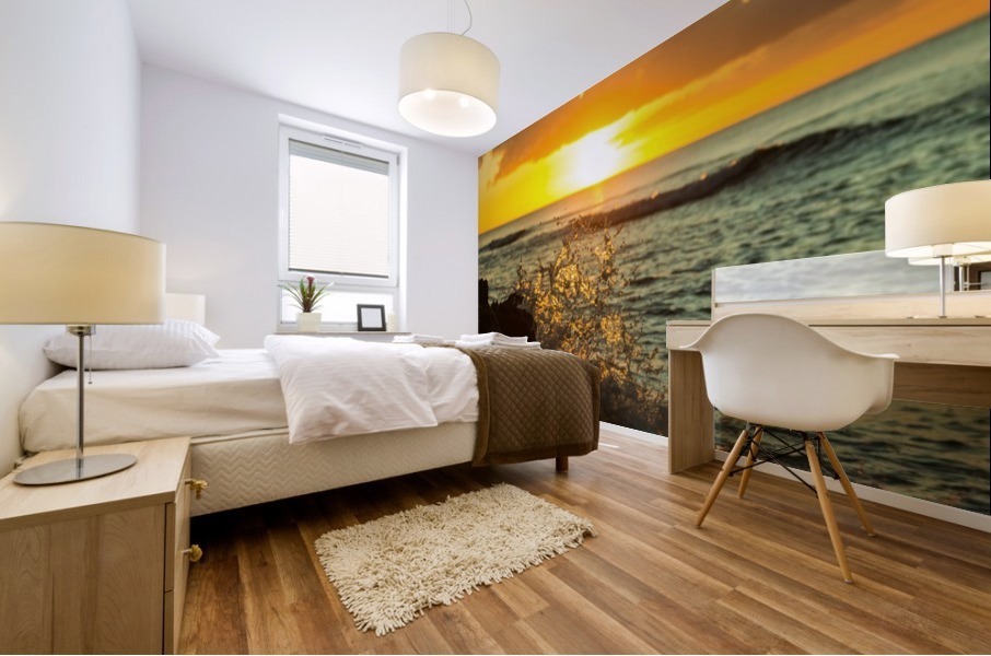 Sunset Splash Mural print