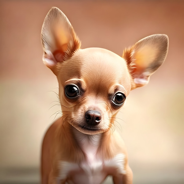Exploration artistique : Le chihuahua beige dans lunivers de Midjourney Téléchargement Numérique