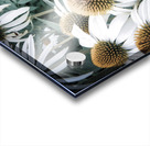 Splendeur botanique : Champs de fleurs dEchinace capture en macro avec une touche de desaturation Acrylic print