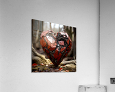 Art metallique emotionnel : Explorez le coeur casse  Acrylic Print