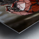 Art metallique emotionnel : Explorez le coeur casse  Metal print