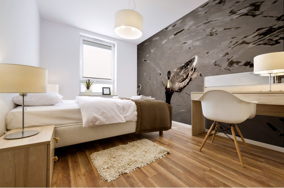 Canard style sepia Mural print