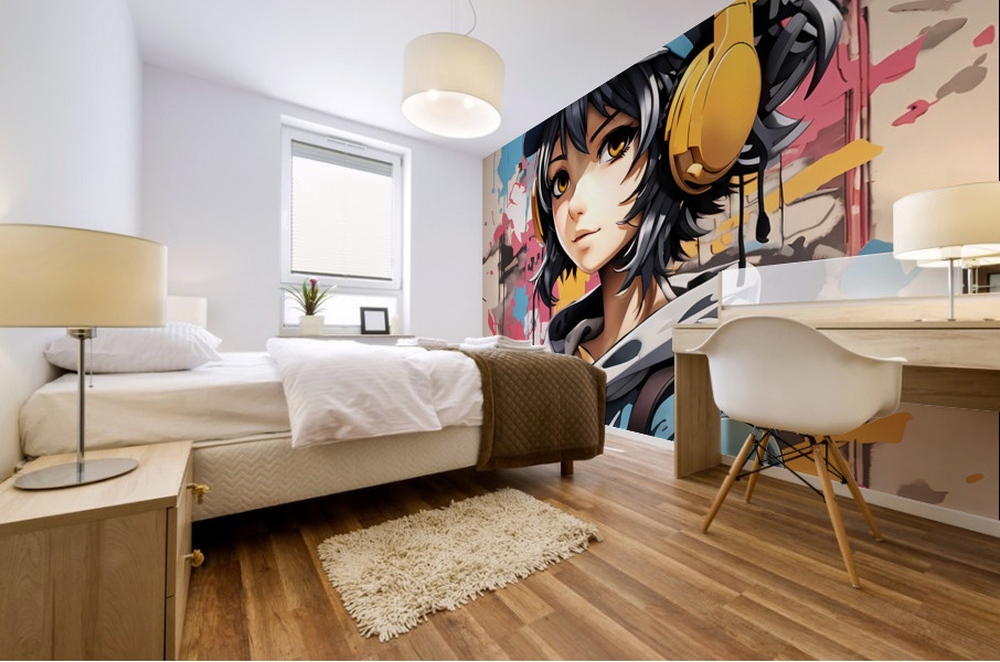 Geek Chic : Fille Mural print