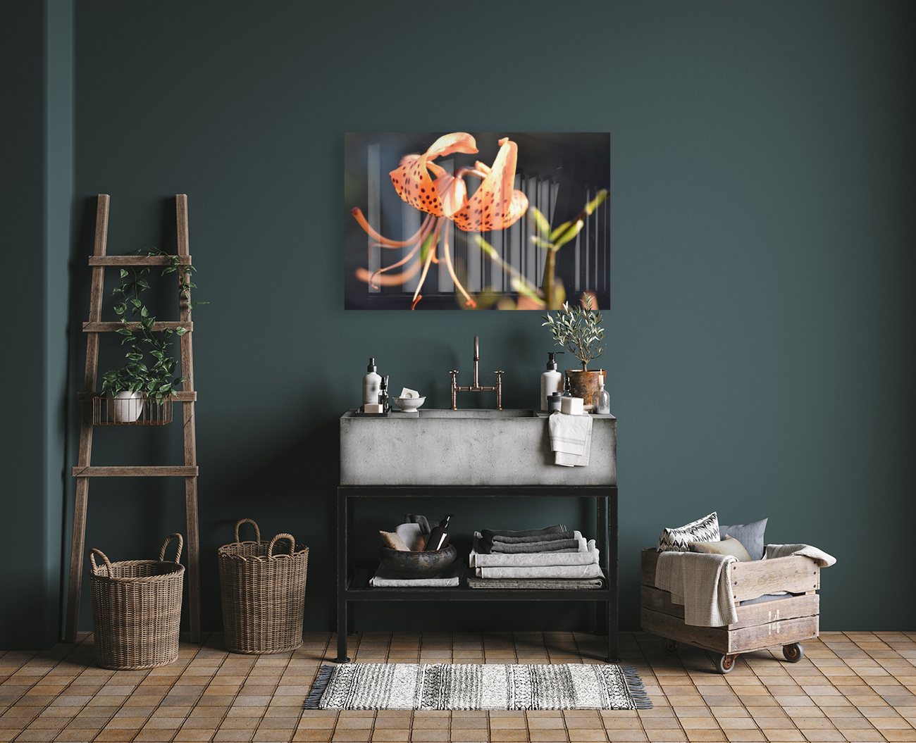 Lys au soleil dete Reproduction