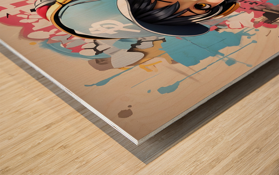 Geek Chic : Fille Wood print