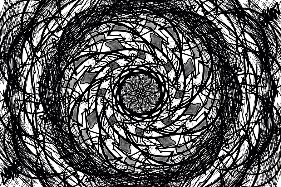 Psychedelic Chaos by Olena Ivanova Wall Art