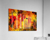 Neon Jungle Orange Acrylic Print