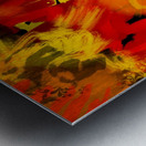 Neon Jungle Orange Metal print