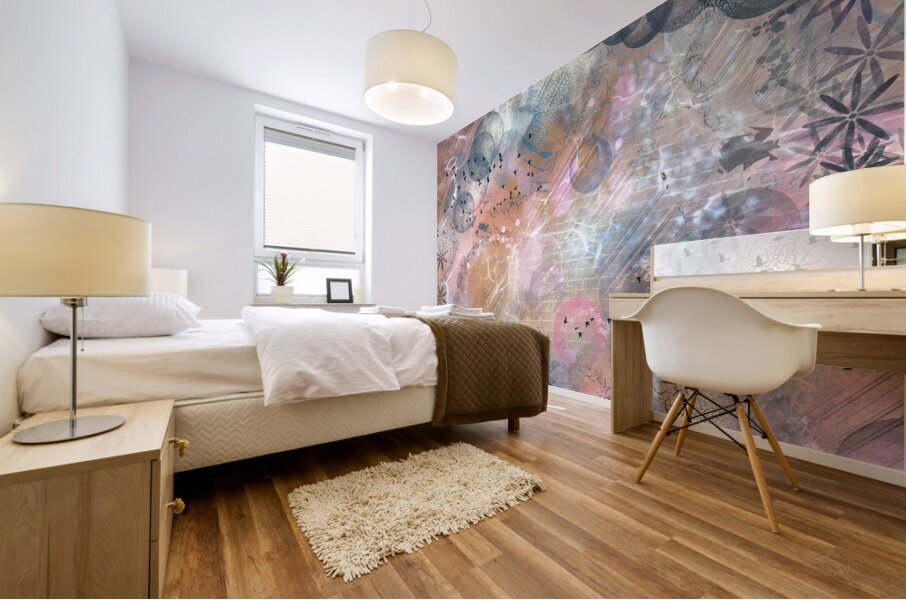 Whimsical Pink Mural print