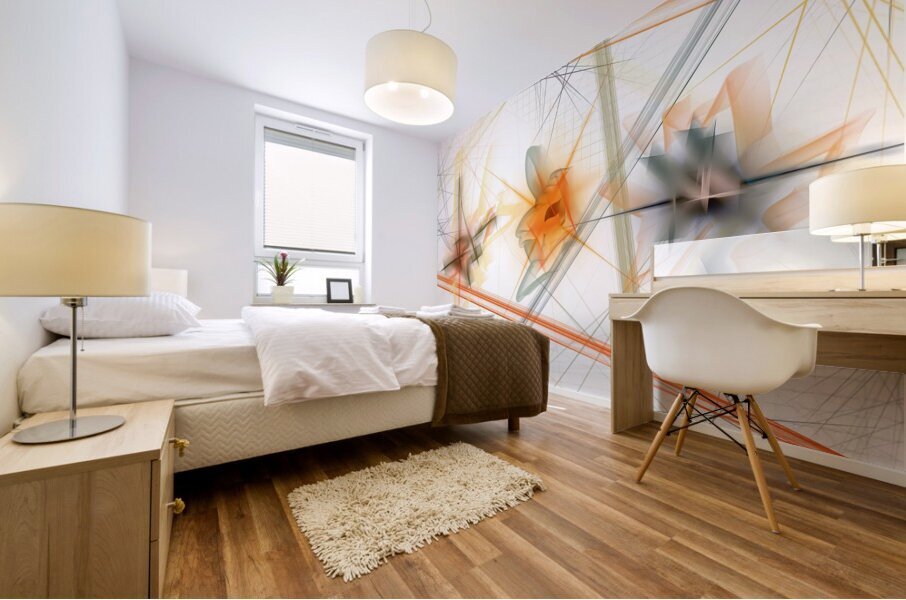 Ignition White Mural print