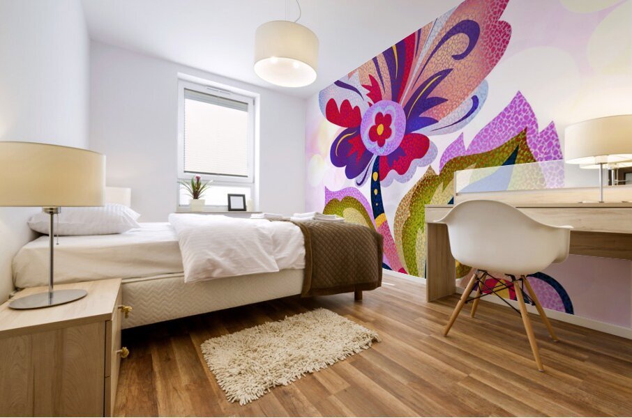 Flower Mural print