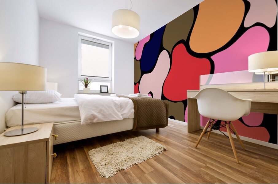 Chameleon Mural print