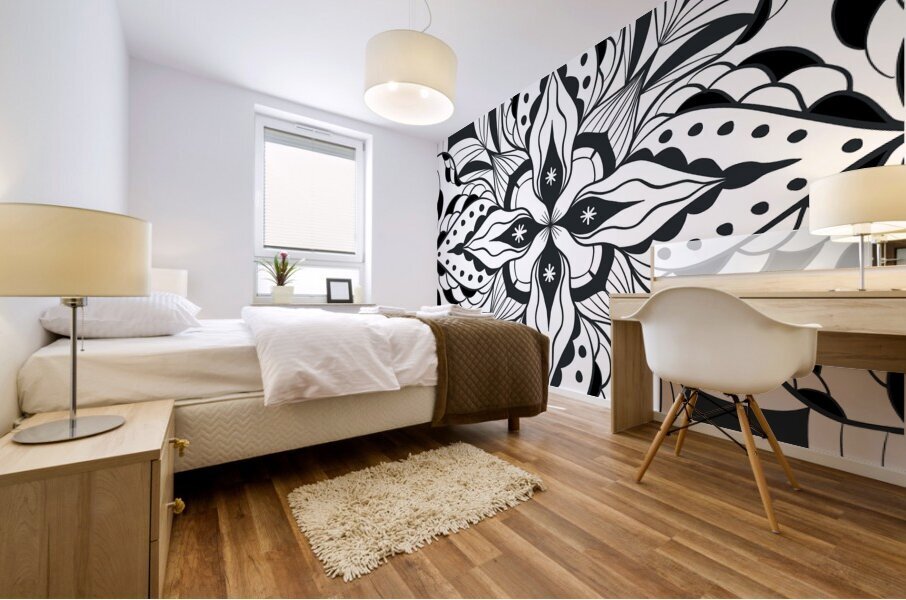 Floral Illusion Mural print