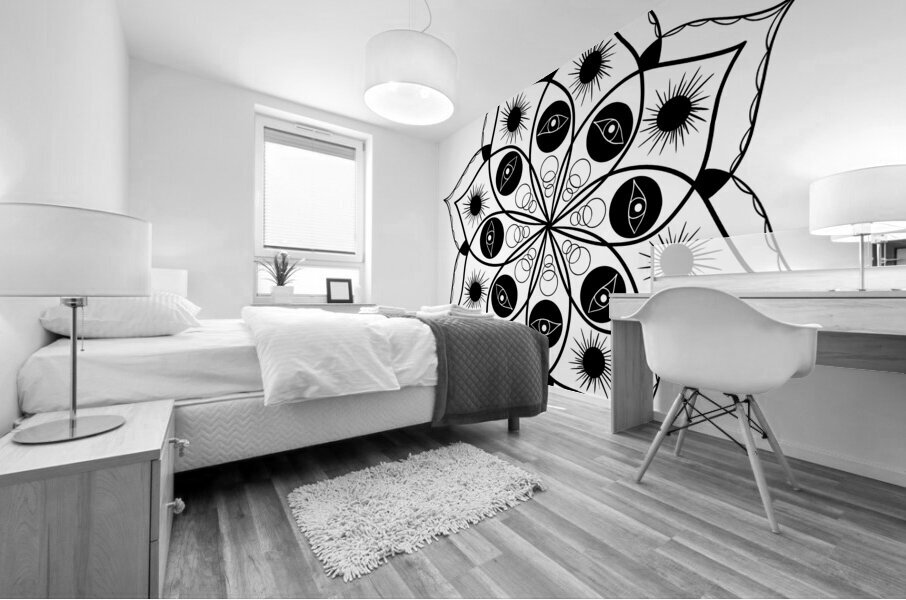 Watchful Bloom Mural print