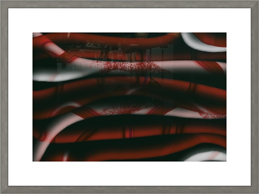 Desert Red Picture Frame print