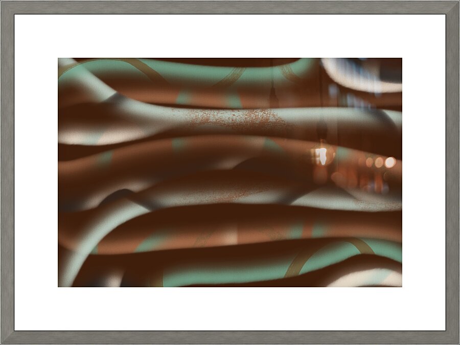 Desert Green Picture Frame print