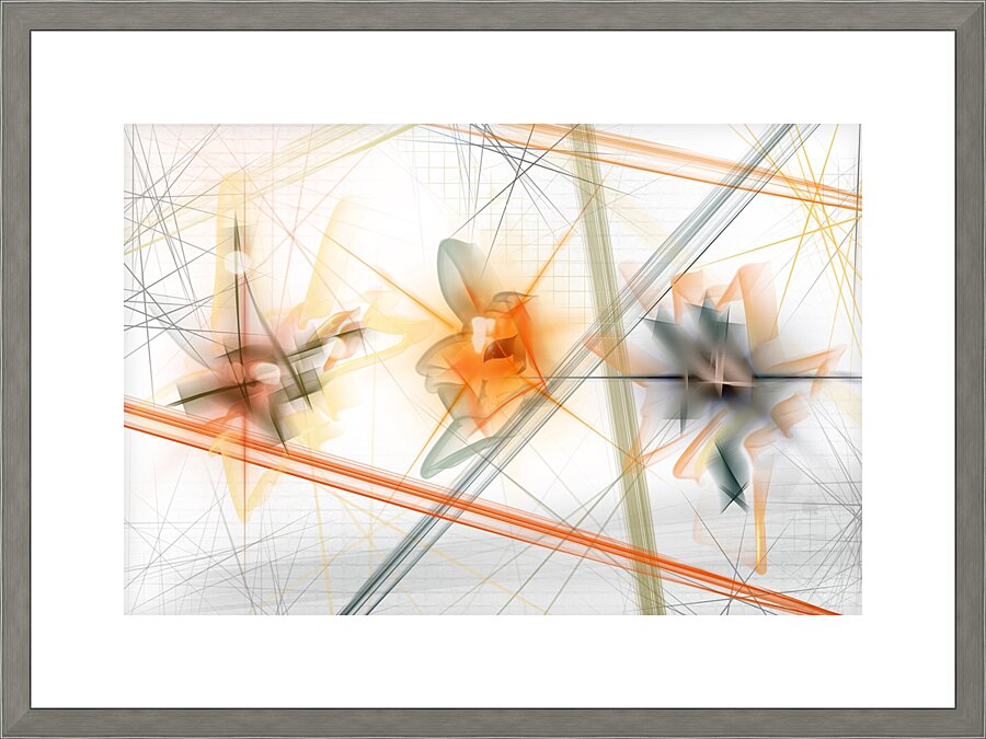 Ignition White Picture Frame print