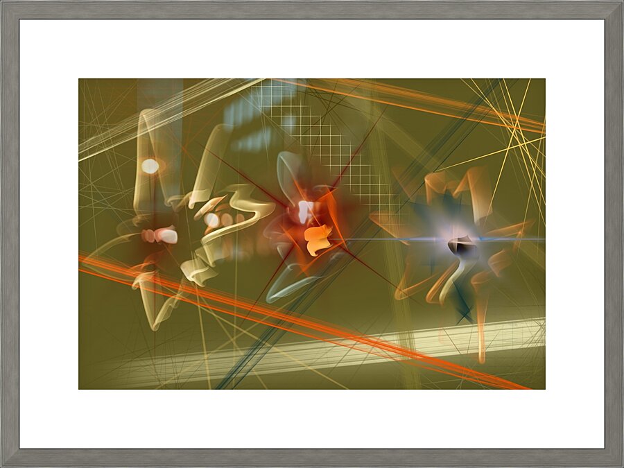 Ignition Olive Green Picture Frame print