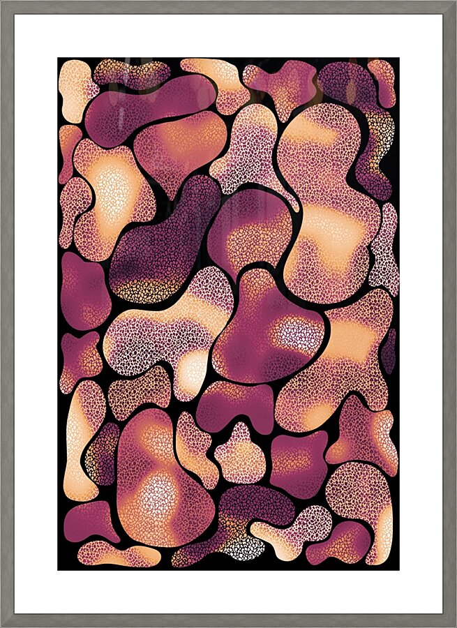 Chameleon Red Picture Frame print