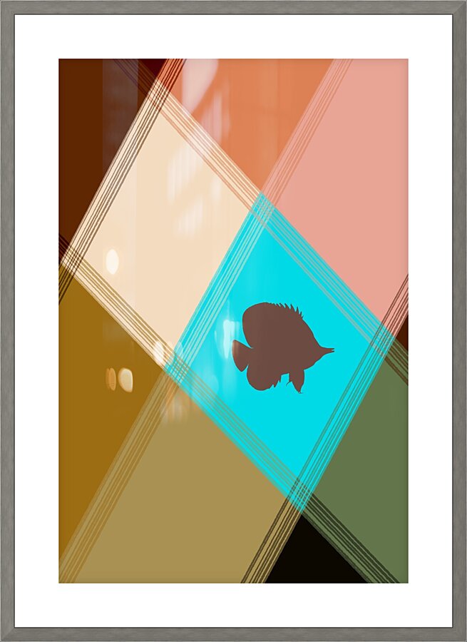 Geometric Reef Picture Frame print