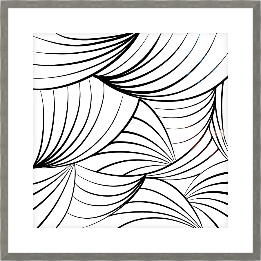 Organic Flow Picture Frame print