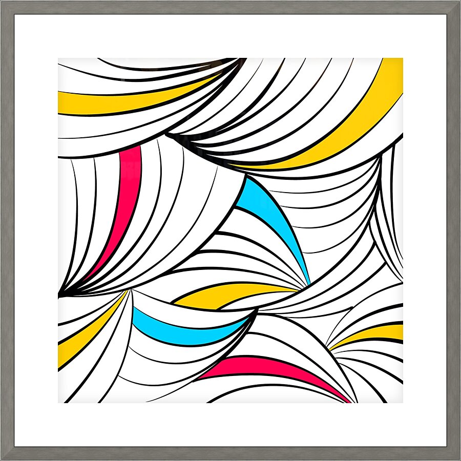 Organic Flow Picture Frame print