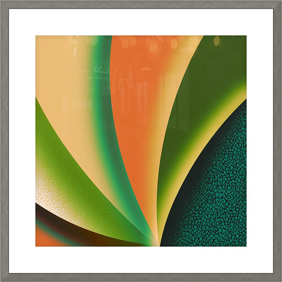 Shell Green Picture Frame print