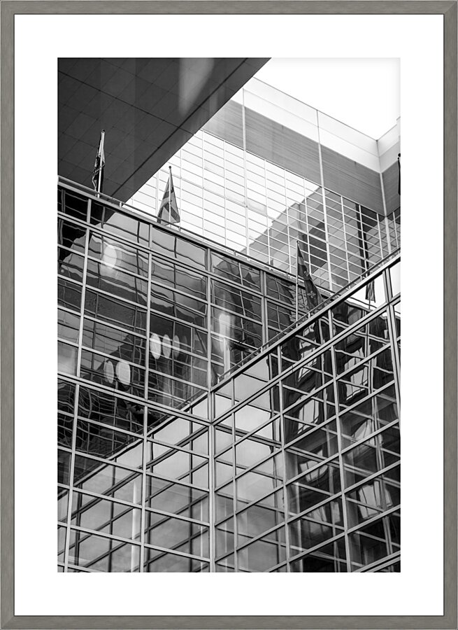 City Geometry Picture Frame print