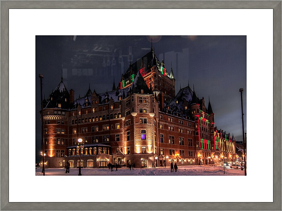 Fairmont Le Chateau Frontenac Picture Frame print