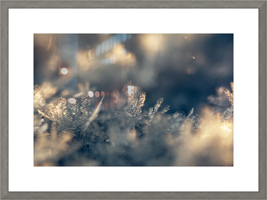 Snowflake Picture Frame print